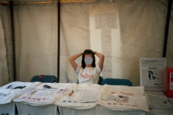 LGBT Pride 96 - Bi tent t-shirt stall