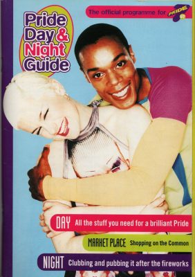 The cover of the programme for LGBT Pride 97.. doesn't say LGBT anywhere on it